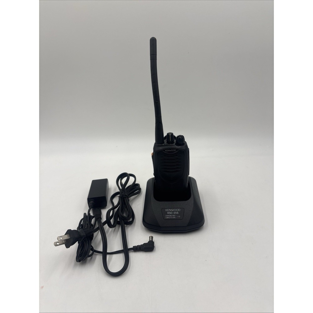 Kenwood TK-3000 Two Way Radio -K UHF W/ Rapud Charger KSC-25S Tested